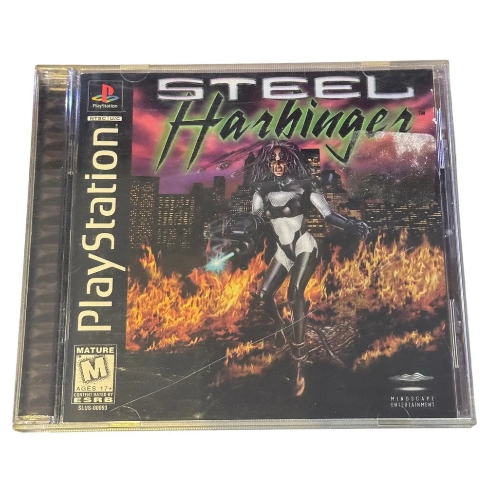 Steel Harbinger Sony PlayStation 1 PS1 1996 Mindscape Sci-Fi Action Game